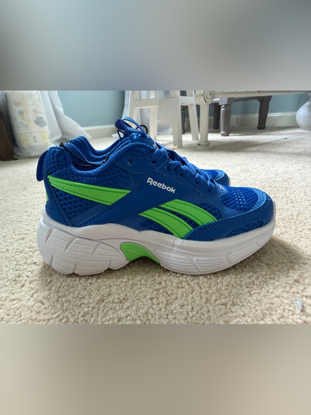 Reebok Kids Blue & Green Athletic Sneakers - Picture 3 of 9